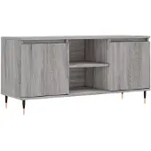 vidaXL Armoire TV Gris Sonoma 104x35x50 cm Bois composite