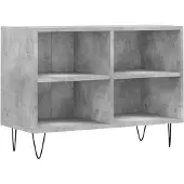 vidaXL Armoire TV gris béton 69,5x30x50 cm Bois composite
