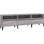 vidaXL Armoire TV Gris Sonoma 150x30x44,5 cm Bois composite