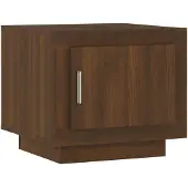vidaXL Table basse marron imitation chêne 51x50x45 cm Bois composite