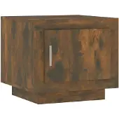 vidaXL Table basse chêne fumé 51x50x45 cm bois composite