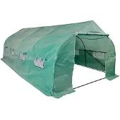 vidaXL Serre Polytunnel Praticable & Mobile Cadre en acier 18 m²