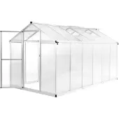 vidaXL serre aluminium 362x190x195 cm 13,41 m³