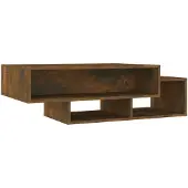 vidaXL Table basse chêne fumé 105x55x32 cm bois composite