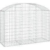 vidaXL Gabion avec arc surélevé 150x50x100/120 cm Fer galvanisé