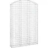 vidaXL Gabion avec arc surélevé 150x30x220/240 cm Fer galvanisé