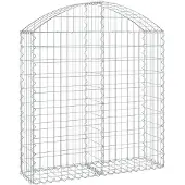 vidaXL Gabion avec arc surélevé 100x30x100/120 cm Fer galvanisé
