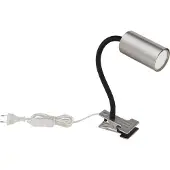 Globo Lampe à pince noire Robby avec nickel
