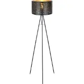 Globo Lighting Lampadaire métal noir, 1x E27