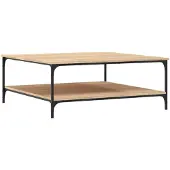 vidaXL Table basse chêne Sonoma 100x100x40 cm bois composite