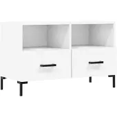 vidaXL Armoire TV Blanc 80x36x50 cm Bois composite