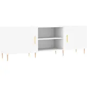 vidaXL Armoire TV Blanc 150x30x50 cm Bois composite