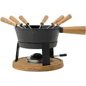 Boska Fondue Set Pro L - Set à fondue au fromage - Pour tout type de cuisinière - Fonte robuste et incassable - 1.8 litres