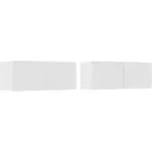 vidaXL Armoires TV 2 pcs. Blanc 80x30x30 cm Bois composite