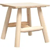 vidaXL Table d'appoint 49x49x50 cm en bois massif d'épicéa
