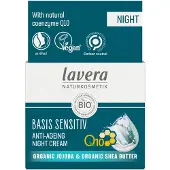 Lavera Basis Sensitiv Q10 Crème de nuit anti-rides (50 ml)