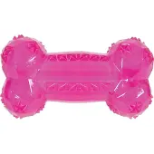 Zolux Jouet TPR POP bone 14 cm, rose (Jouet à mâcher pour chiens)