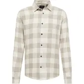 Only & Sons Chemise 'ONSGudmund' taupe / blanc cassé
