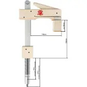 Klemmsia Adaptateur Basic 150/110 Diamètre de la tige 20 mm