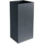 Eda Pot de Plante Carré Grise Graphite EDA 39,5x39,5x80 cm