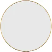 vidaXL Miroir mural Doré Ø 50 cm Rond