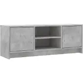 vidaXL Armoire TV gris béton 102x30x37,5 cm Bois composite