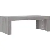 vidaXL Table basse Gris Sonoma 102x50x36 cm Bois composite