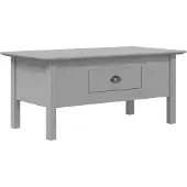 vidaXL Table basse BODO Gris 100x55x46 cm Pin massif