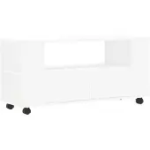 vidaXL Armoire TV blanche 102x34,5x43 cm Bois composite