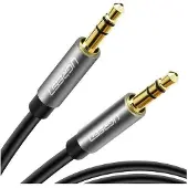 UGREEN AV119 Mini jack cable 3.5mm AUX 0.5m (argent) (0.50 m, Câble AUX)