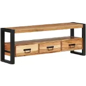 vidaXL Armoire TV 120x30x45 cm en bois massif d'acacia