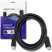 Qoltec 50437 Câble DisplayPort (3 m), Câble vidéo, Noir