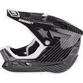 100% Casque 100 % aéronautique - intégral, noir et blanc - Taille XL (61- 62cm)