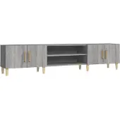 vidaXL Armoire TV Gris Sonoma 180x31,5x40 cm Bois composite