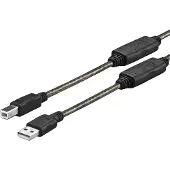 VivoLink PROUSBAB10 - câble USB (10 m, USB A, USB B, 2.0, mâle/mâle, noir)