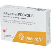 Roha Arzneimittel GmbH Pastilles pour la gorge Beecraft La propolis protège et apaise la muqueuse buccale et pharyngée, 30 pastilles