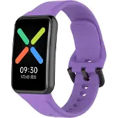 Cover-Discount OPPO Watch Free - Bracelet de remplacement en silicone violet (Silicone), Sangles de montre, Violet