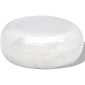 vidaXL Table basse en aluminium martelé argenté