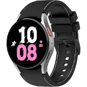 Cover-Discount Galaxy Watch 5 - Bracelet sport noir (Silicone), Sangles de montre, Noir