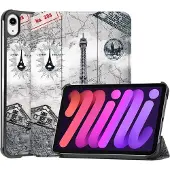 Cover-Discount iPad mini 6 - Étui Smart Tri-fold Paris (Apple iPad mini 2021), Étui pour tablette, Multicolore