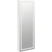 vidaXL Armoire à bijoux miroir avec éclairage LED mural blanc