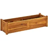 vidaXL Lit surélevé de jardin Bois d'acacia 100x30x25 cm