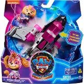 Paw Patrol SpinMaster Vehicule + figurine stella la super patrouille - le film
