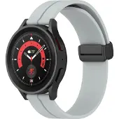 Cover-Discount Bracelet de remplacement en silicone 20mm gris (20 mm, Silicone), Sangles de montre, Gris