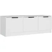 vidaXL Armoire TV blanche 102x35x36,5 cm Bois composite