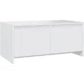 vidaXL Table basse blanche 90x50x41,5 cm Bois composite