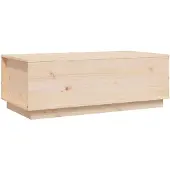 vidaXL Table basse 100x50x35 cm pin massif