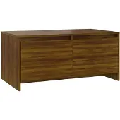 vidaXL Table basse marron imitation chêne 90x50x41,5 cm Bois composite