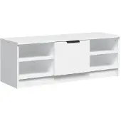 vidaXL Armoire TV blanche 102x35,5x36,5 cm Bois composite
