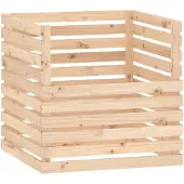 vidaXL Composteur 80x80x78 cm Bois massif de pin